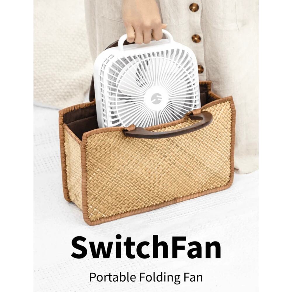 SwitchFan Style Portable Folding Fan Oscelating Telescoping Travel Desk FloorUSB